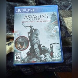 Assassin's Creed III Remastered (PS4) - Ubisoft - White & Blue